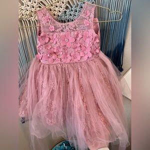 Floral size 2 dress color mauve